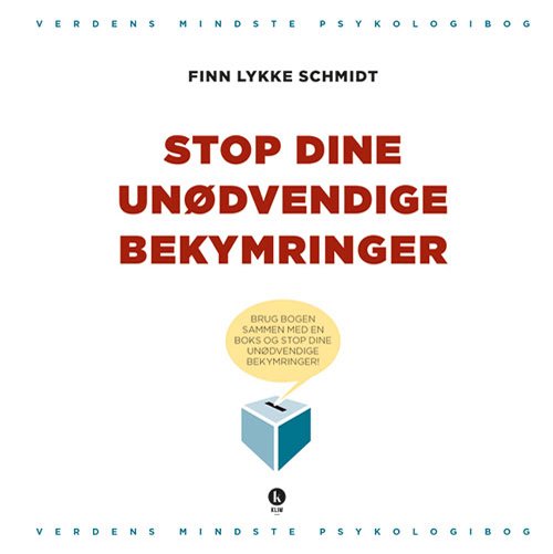 Cover for Finn Lykke Schmidt · Stop dine unødvendige bekymringer (Gebundenes Buch) [1. Ausgabe] (2019)
