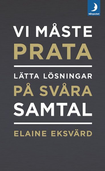 Cover for Elaine Eksvärd · Vi måste prata : lätta lösningar på svåra samtal (Paperback Book) (2019)