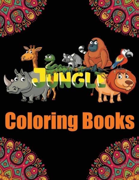 Cover for Blue Blend · Jungle Coloring Books (Paperback Bog) (2020)
