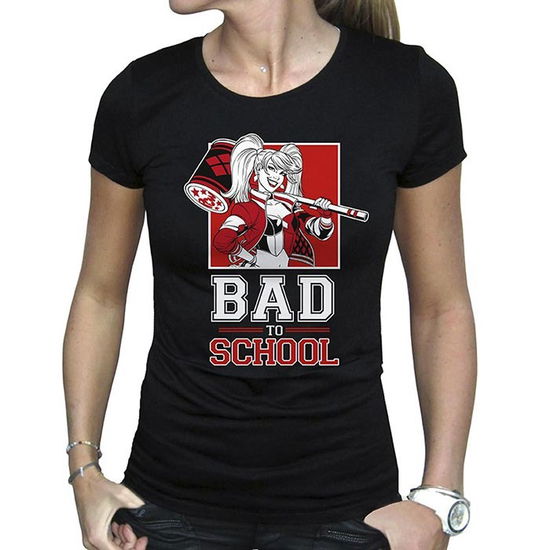 Cover for DC Comics · Dc Comics - Woman black tshirt Harley Quinn BAD T (ACCESSORY)