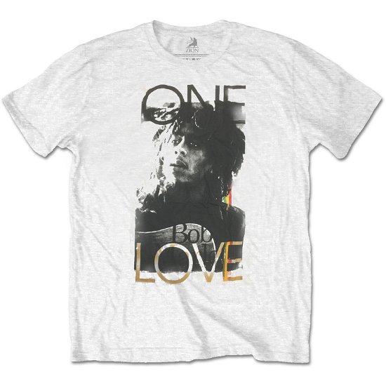 Cover for Bob Marley · Bob Marley Unisex Tee: One Love (TØJ) [size S] [White - Unisex edition]
