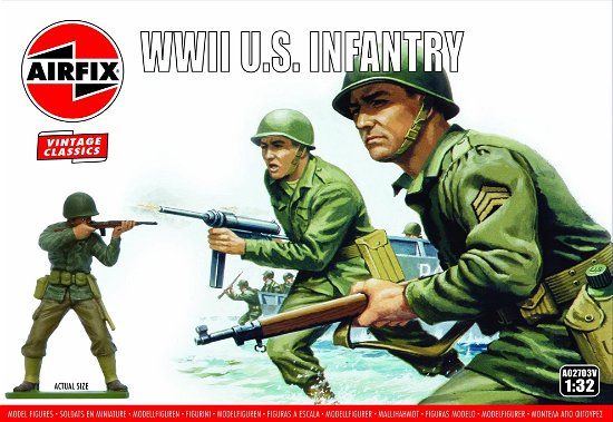 Cover for Airfix · 1:32 Wwii U.s. Infantry (Legetøj)