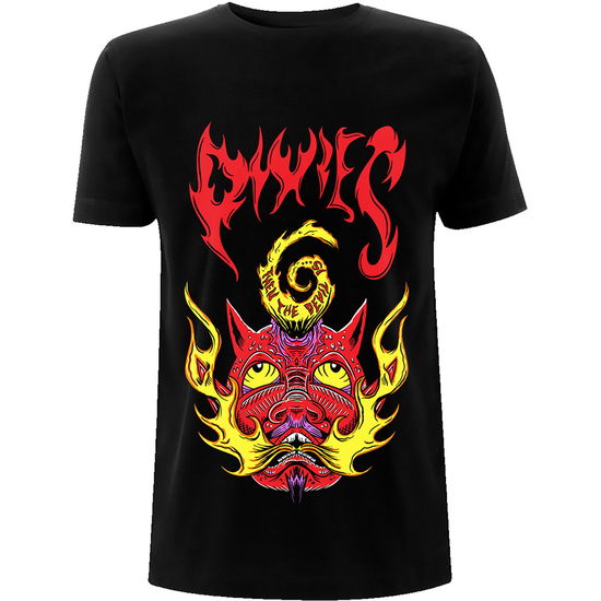 Cover for Pixies · Pixies Unisex T-Shirt: Devil Is (T-shirt) [size S] [Black - Unisex edition] (2021)