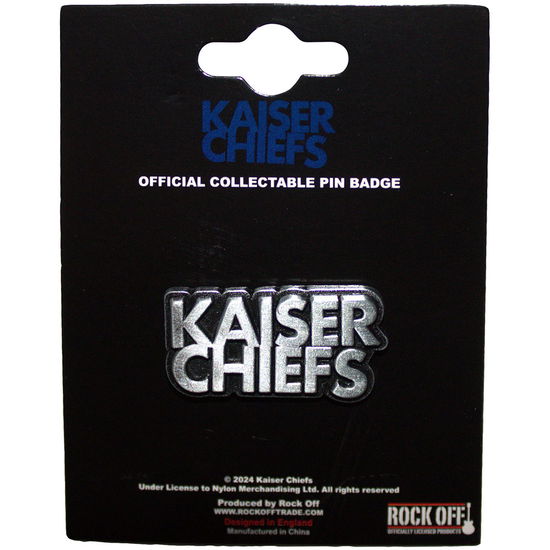 Cover for Kaiser Chiefs · Kaiser Chiefs Pin Badge: Skewed Logo (Badge) (2024)