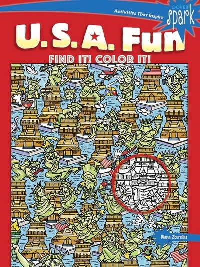 Cover for Diana Zourelias · Spark U.S.A. Fun Find it! Color it! (Paperback Book) (2017)