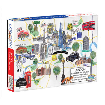 London Map 1000 Piece Puzzle - Galison - Brætspil - Galison - 9780735356931 - 15. januar 2019