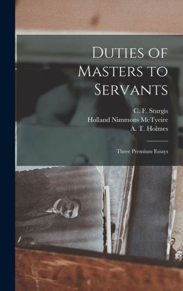 Cover for Holland Nimmons McTyeire · Duties of Masters to Servants (Book) (2022)