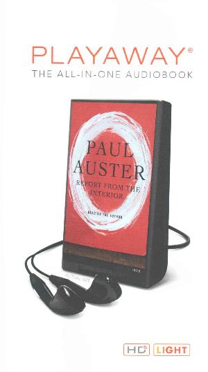 Cover for Paul Auster · Report from the Interior (MISC) (2015)