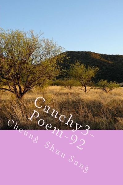 Cover for Cheung Shun Sang · Cauchy3-Poem-92 (Paperback Book) (2014)