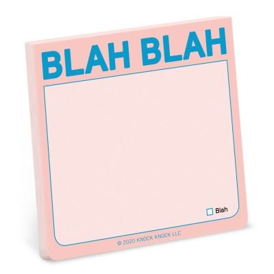 Cover for Knock Knock · Knock Knock Blah Blah Sticky Note (Print) [Pastel edition] (2021)