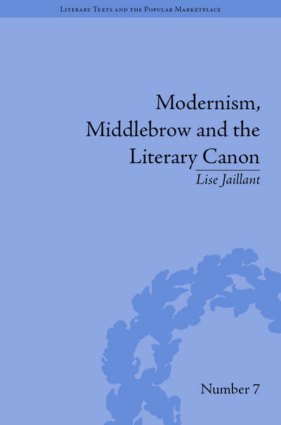 Cover for Lise Jaillant · Modernism, Middlebrow and the Literary Canon: The Modern Library Series, 1917–1955 - Literary Texts and the Popular Marketplace (Hardcover Book) (2014)