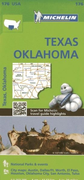 Cover for Michelin · Texas Oklahoma - Zoom Map 176: Map (Landkart) (2024)