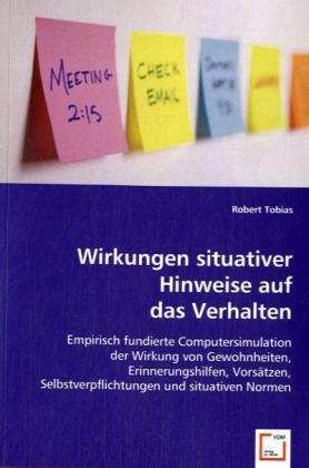 Cover for Tobias · Wirkungen situativer Hinweise (Bok)