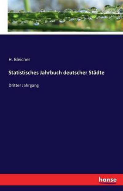 Cover for Bleicher · Statistisches Jahrbuch deutsch (Bok) (2016)