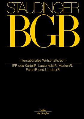 Cover for Staudinger · BGB.Internat.WirtschaftsR (Book) (2015)