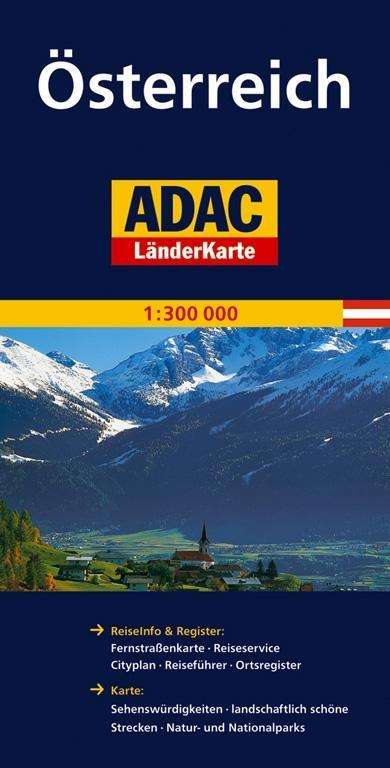 Cover for ADAC Verlag · ADAC LänderKarte: Österreich - Austria (Hardcover Book) (2016)