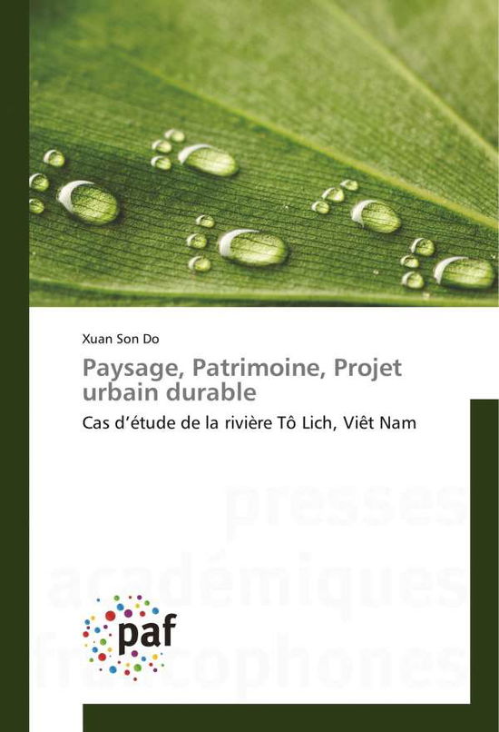 Paysage, Patrimoine, Projet urbain d - Do - Bøger -  - 9783838173931 - 