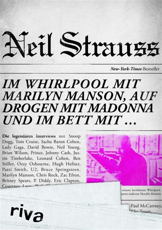 Cover for Neil Strauss · Strauss:im Whirlpool Mit Marilyn Manson (Book)