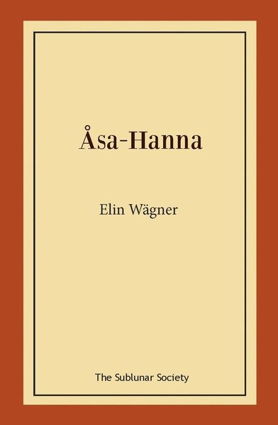 Cover for Elin Wägner · Åsa-Hanna (Bog) (2020)