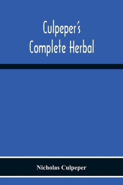 Cover for Nicholas Culpeper · Culpeper'S Complete Herbal (Taschenbuch) (2020)