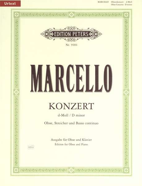 Cover for Marcello · Oboe Concerto in D Minor (Sheet music) (2001)