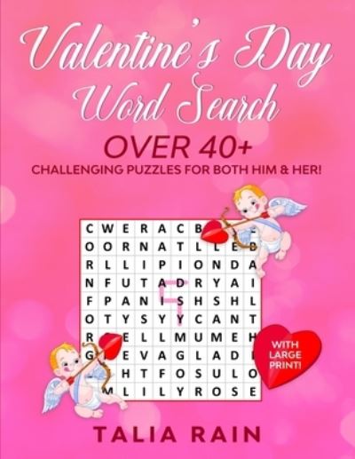 Cover for Talia Rain · Valentine's Day Word Search (Paperback Book) (2021)