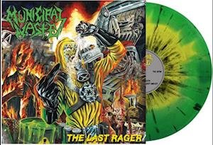 Cover for Municipal Waste · Last Rager - Yellow &amp; Green Swirl Black Splatter (LP) [EP edition] (2022)