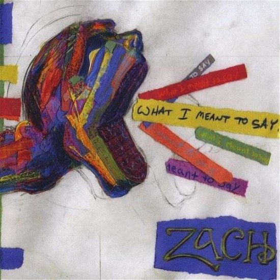 Cover for Zach · What I Meant to Say (CD) (2009)