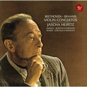 Cover for Jascha Heifetz · Beethoven: Violin Concerto &amp; Brahms: Violin Concerto (CD) [Japan Import edition] (2020)