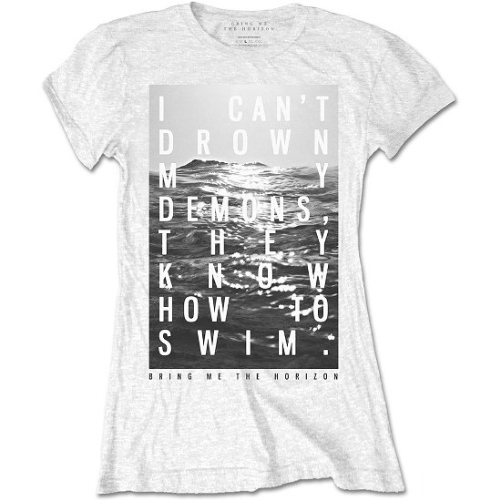 Cover for Bring Me The Horizon · Bring Me The Horizon Ladies T-Shirt: Demons (T-shirt) [size M] [White - Ladies edition]