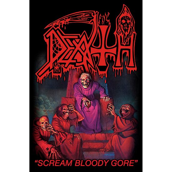 Cover for Death · Death Textile Poster: Scream Bloody Gore (Plakat)