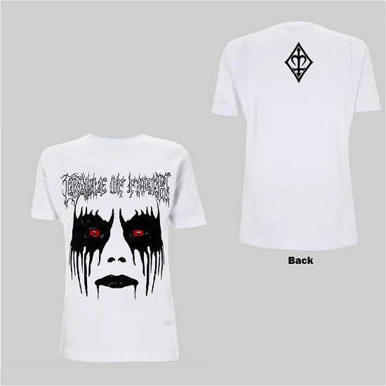 Cradle Of Filth Unisex T-Shirt: Dani Make Up (Back Print) - Cradle Of Filth - Produtos -  - 5056187758932 - 
