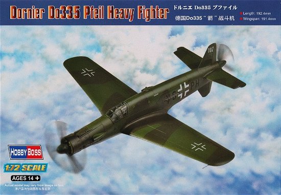 Cover for Hobby Boss · 1/72 Dornier Do335 Pfeil Heavy Fighter (Legetøj)