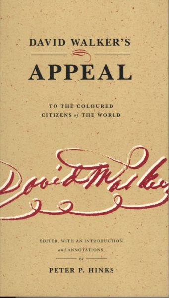 Cover for David Walker · David Walker's Appeal to the Coloured Citizens of the World (Hardcover Book) (2000)