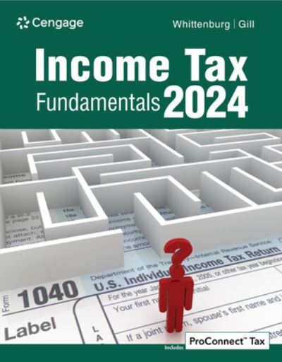 Cover for Whittenburg, Gerald (San Diego State University) · Income Tax Fundamentals 2024 (Paperback Book) (2023)