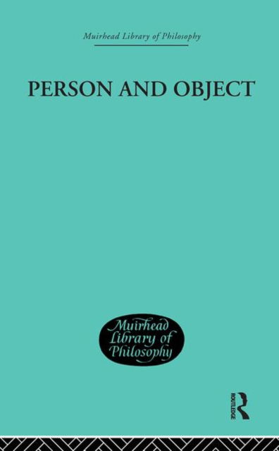 Cover for Roderick Chisholm · Person and Object: A Metaphysical Study (Hardcover Book) (2002)