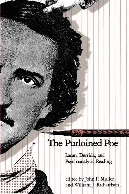 Cover for Muller, John P, Ph.d. · The Purloined Poe: Lacan, Derrida, and Psychoanalytic Reading (Taschenbuch) (1987)