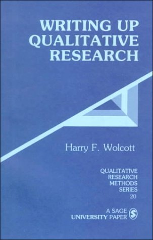 Cover for Harry F. Wolcott · Writing Up Qualitative Research (Qualitative Research Methods) (Taschenbuch) (1990)