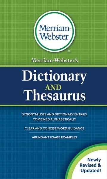Cover for Merriam-Webster · Merriam-Webster's Dictionary and Thesaurus (Paperback Book) (2020)