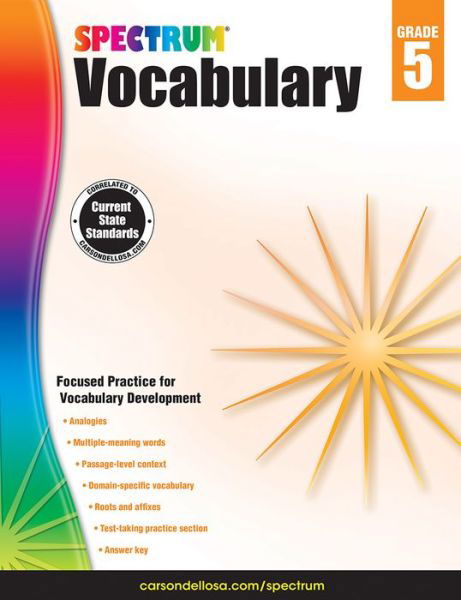 Cover for Spectrum · Spectrum Vocabulary Grade 5 (Pocketbok) (2014)