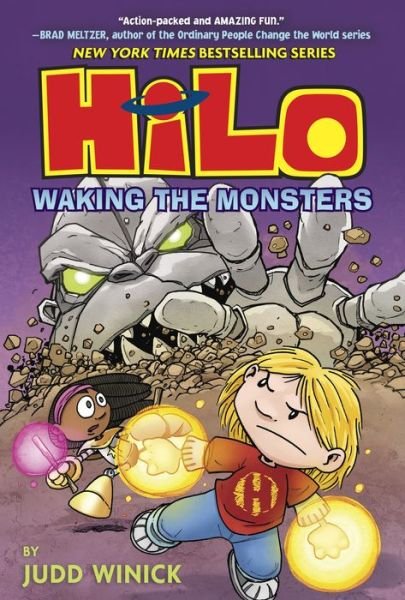 Cover for Judd Winick · Hilo Book 4: Waking the Monsters (Inbunden Bok) (2018)