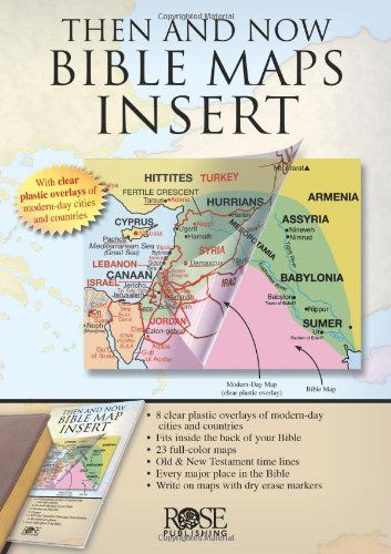 Cover for Rose Publishing · Then and Now Bible Map Insert - Ultra-thin Atlas Fits in the Back of Your Bible (Paperback Book) (2008)