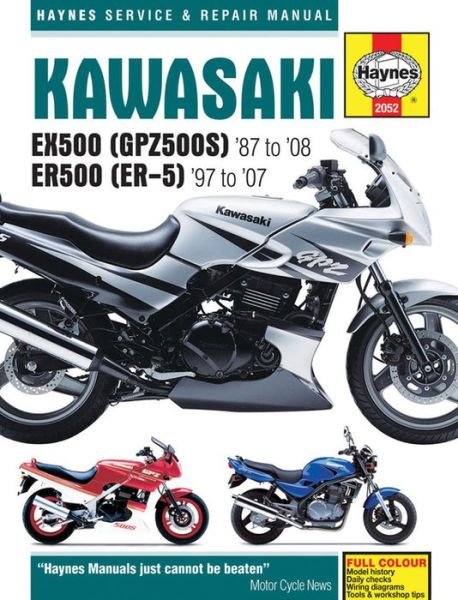 Cover for Haynes Publishing · Kawasaki EX500 (GPZ500S) &amp; ER500 (ER-5) (87 - 05) (Paperback Bog) (2015)