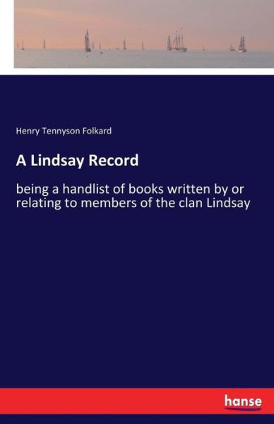 Cover for Folkard · A Lindsay Record (Bok) (2017)