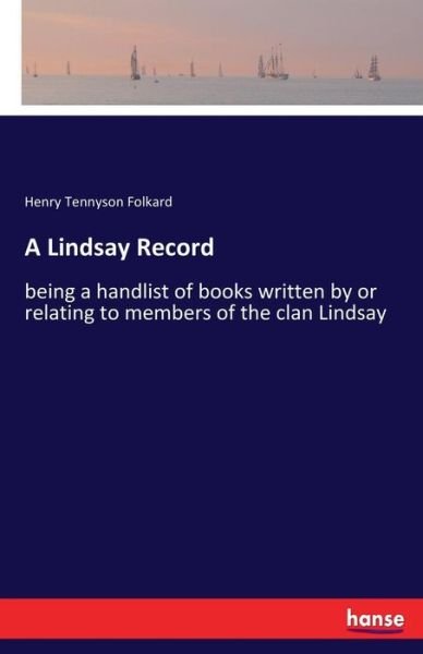 Cover for Folkard · A Lindsay Record (Book) (2017)