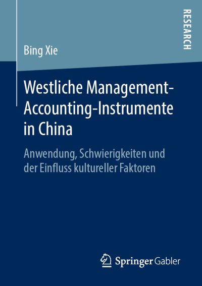 Cover for Xie · Westliche Management Accounting Instrumente in China (Book) [1. Aufl. 2019 edition] (2019)