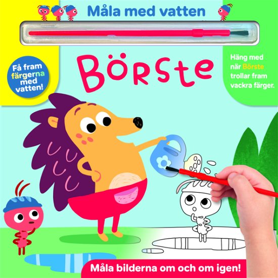 Cover for Måla med vatten : Börste (Kartonbuch) (2024)