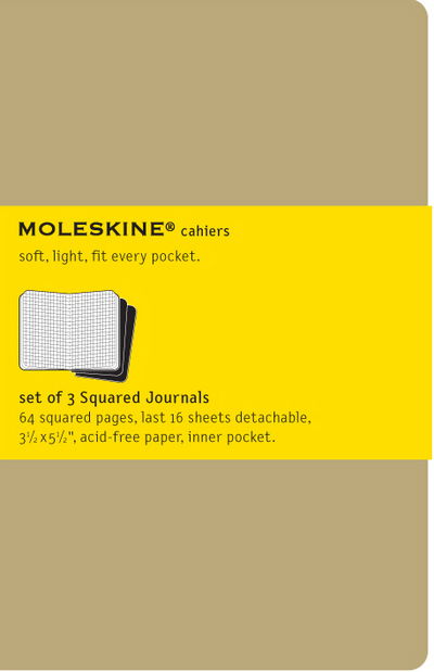 Cover for Moleskine · Moleskine Squared Cahier - Black Cover (3 Set) - Moleskine Cahier (Book pack) [Ntb edition] (2004)