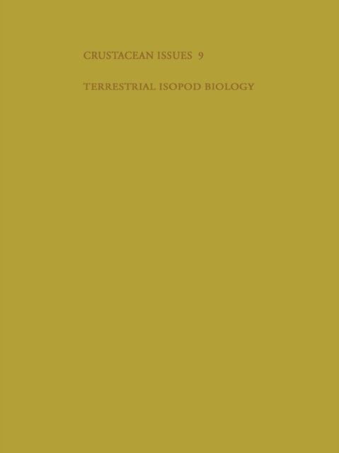 Cover for A.M. Alikhan · Terrestrial Isopod Biology - Advances in Crustacean Research (Innbunden bok) (1995)