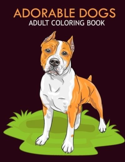 Cover for Nahd Book Shop · Adorable dogs adult coloring book (Paperback Bog) (2020)